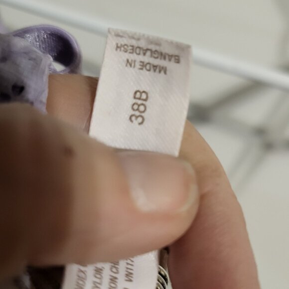 ****AUDEN POWDER PURPLE UNDERWIRE LACE BRA SZ 38B - Picture 6 of 6